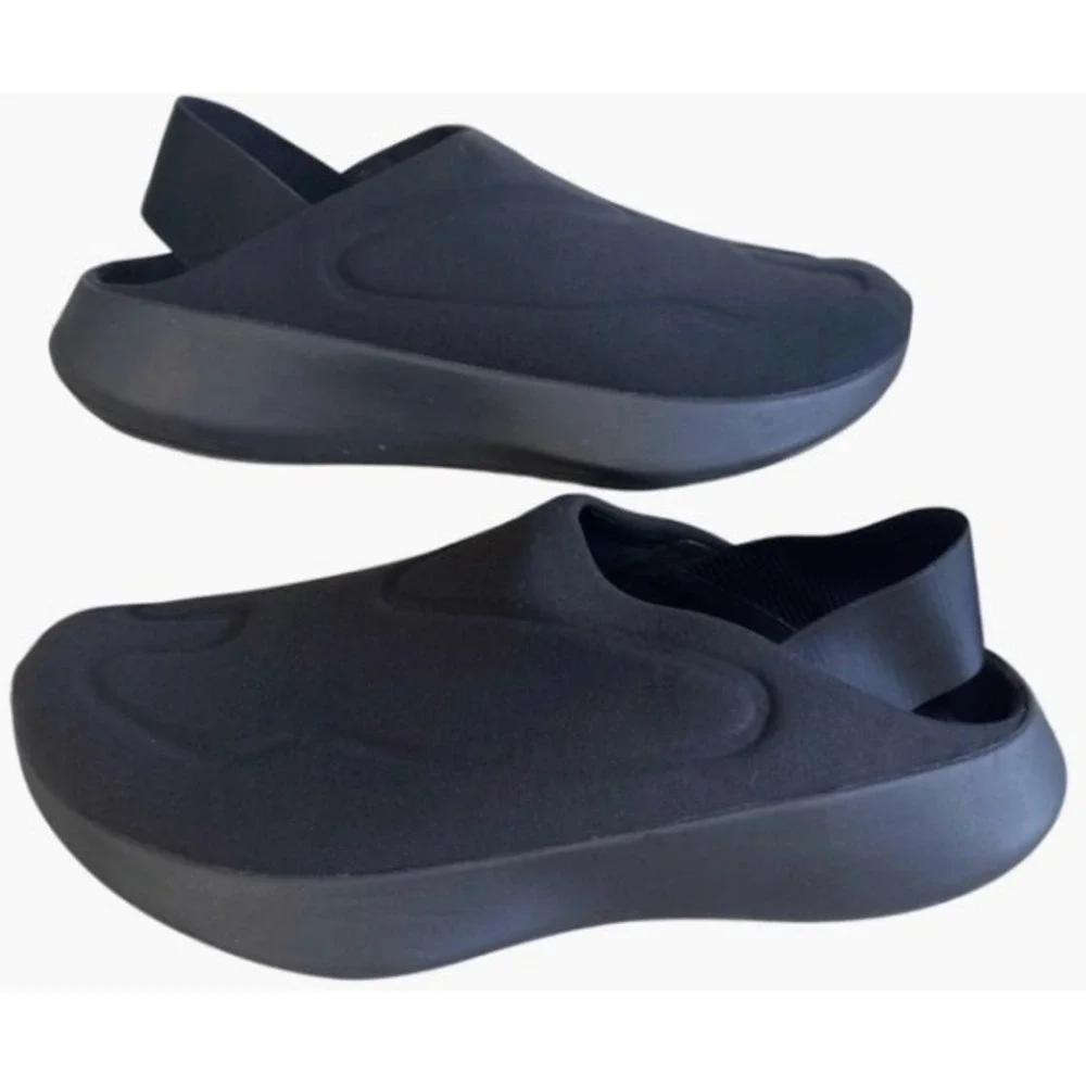 Lululemon SwayDay Mule Men 11.5 Black Slip On Clog Recovery Shoes